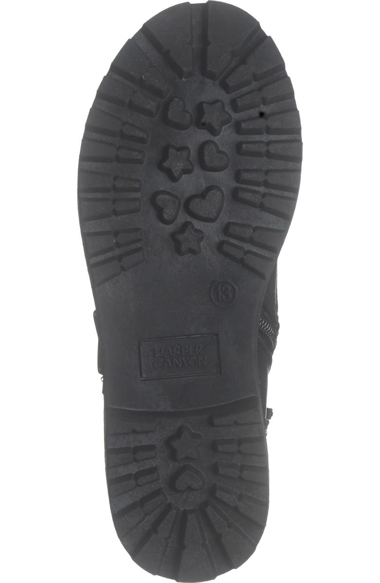 Harper Canyon Kids' Star Buckle Boot, Alternate, color, Black