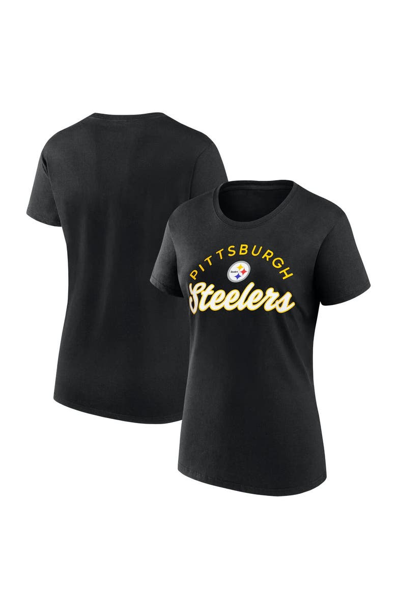 FANATICS Women's Fanatics Black Pittsburgh Steelers Primary Component T-Shirt, Alternate, color, Black