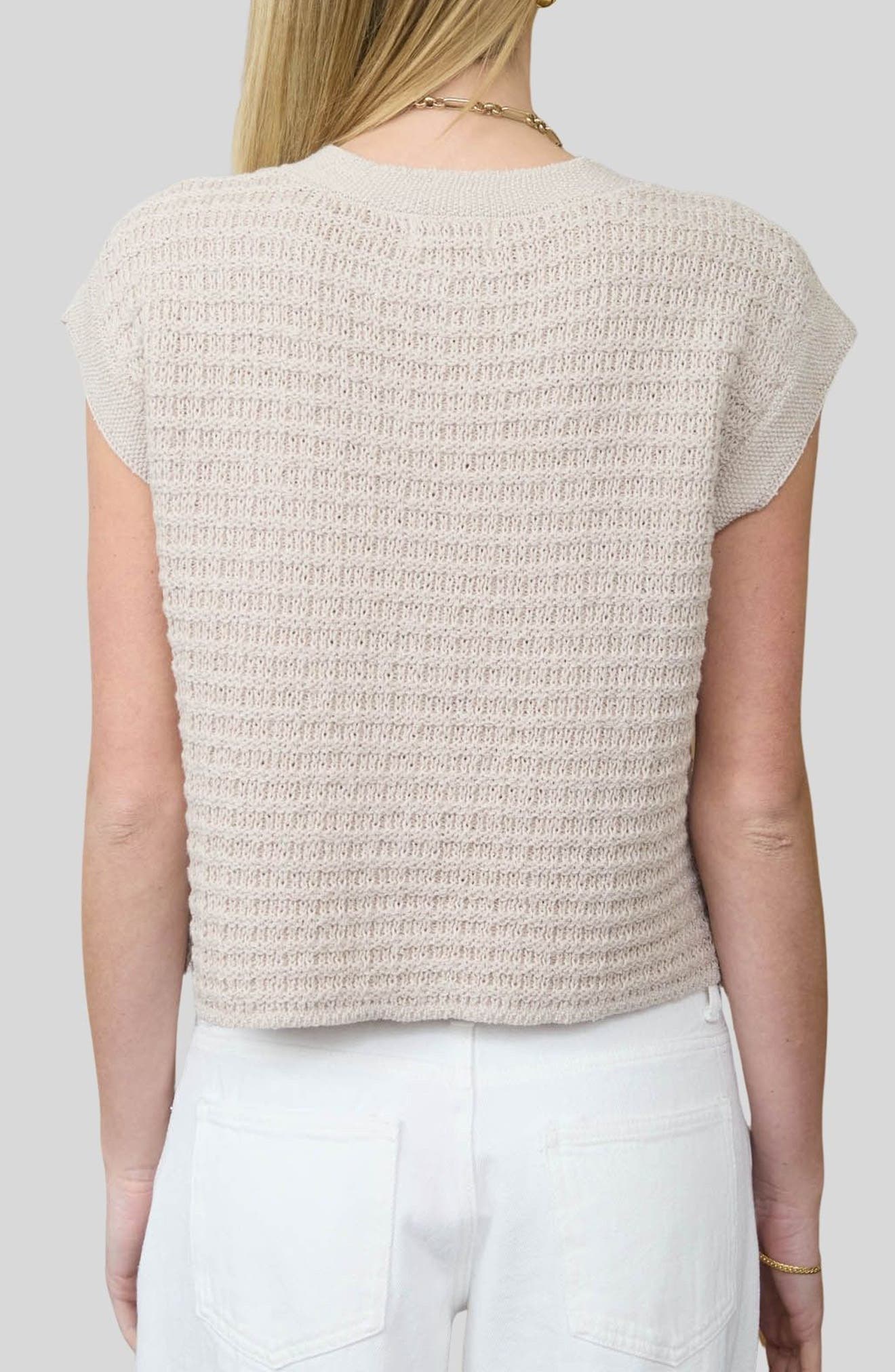 Cap Sleeve Button Front Cardigan - image 4