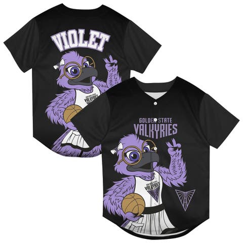 Youth Outerstuff  Eclipse Black Golden State Valkyries Mascot Friend Mesh Fashion Jersey