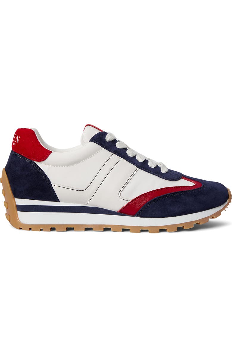 Ralph Lauren Dani Sneaker, Alternate, color, Festive Red/ White/ Navy