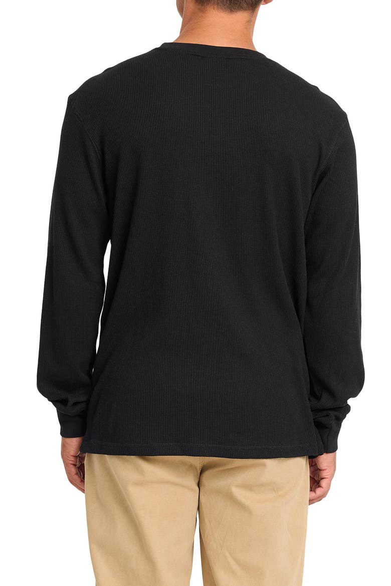 Essential Long Sleeve Thermal T-Shirt, Alternate, color, BLACK