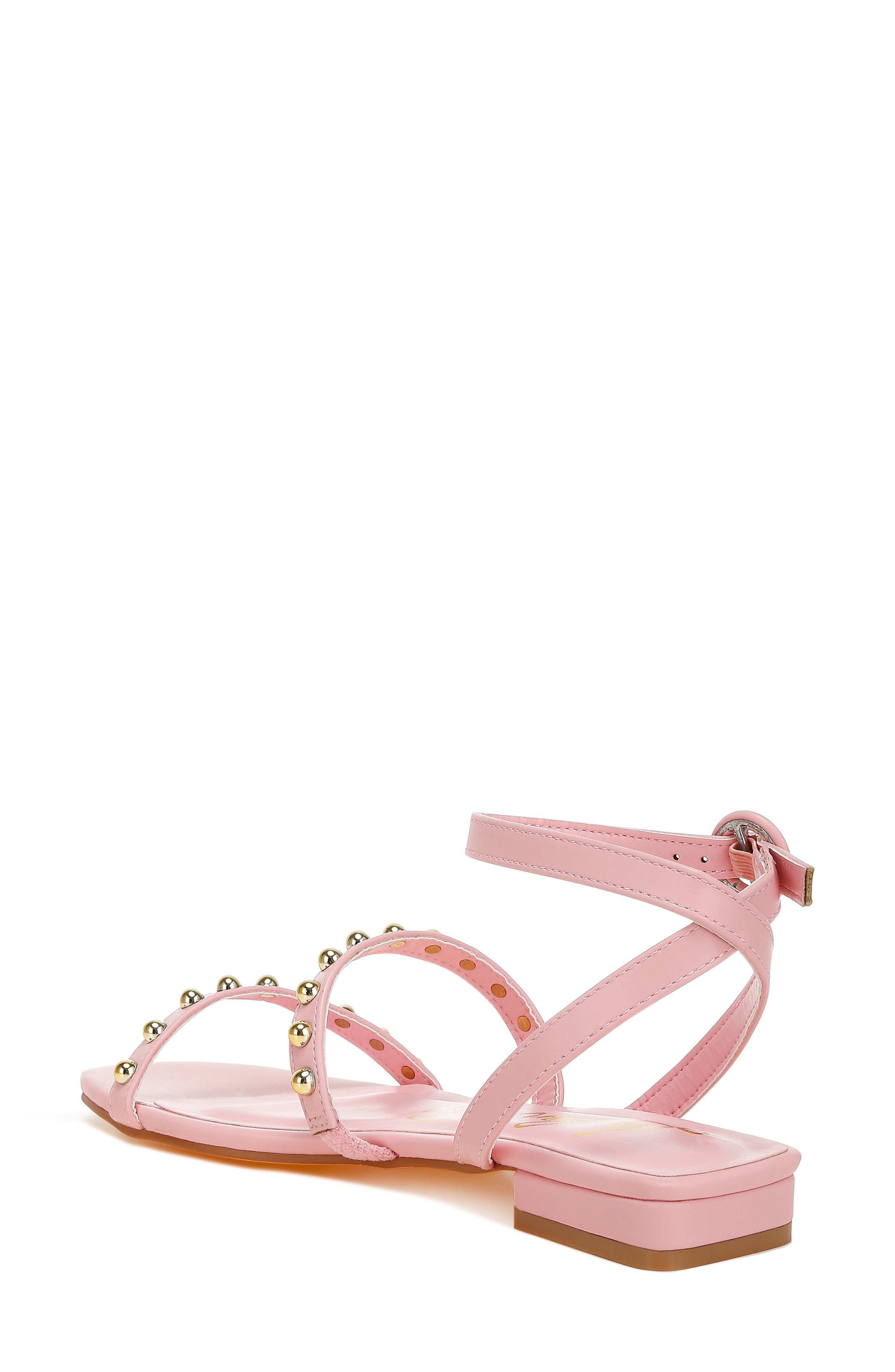 Flippity Studded Ankle Strap Sandal, Alternate, color, PINK