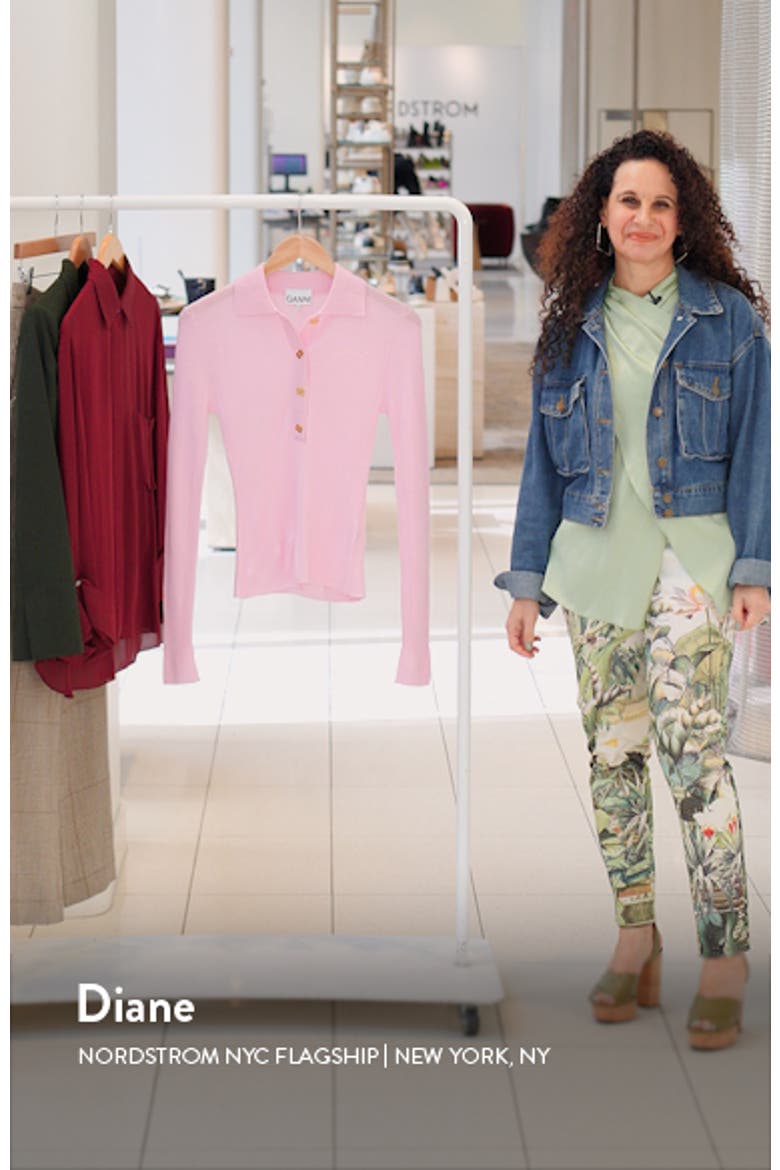 Long Sleeve Wool Polo Sweater video
