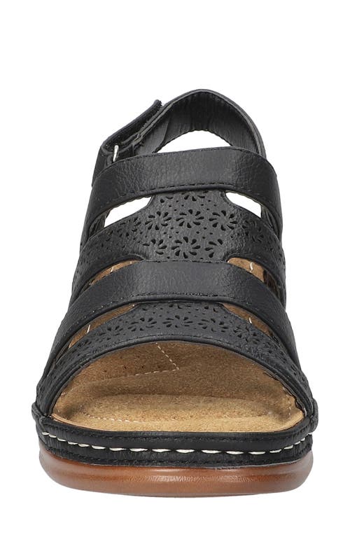 EASY STREET EASY STREET ALEXI SLINGBACK PLATFORM WEDGE SANDAL 