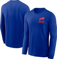 Nike Men's Nike Royal Buffalo Bills Sideline Performance Long Sleeve T-Shirt