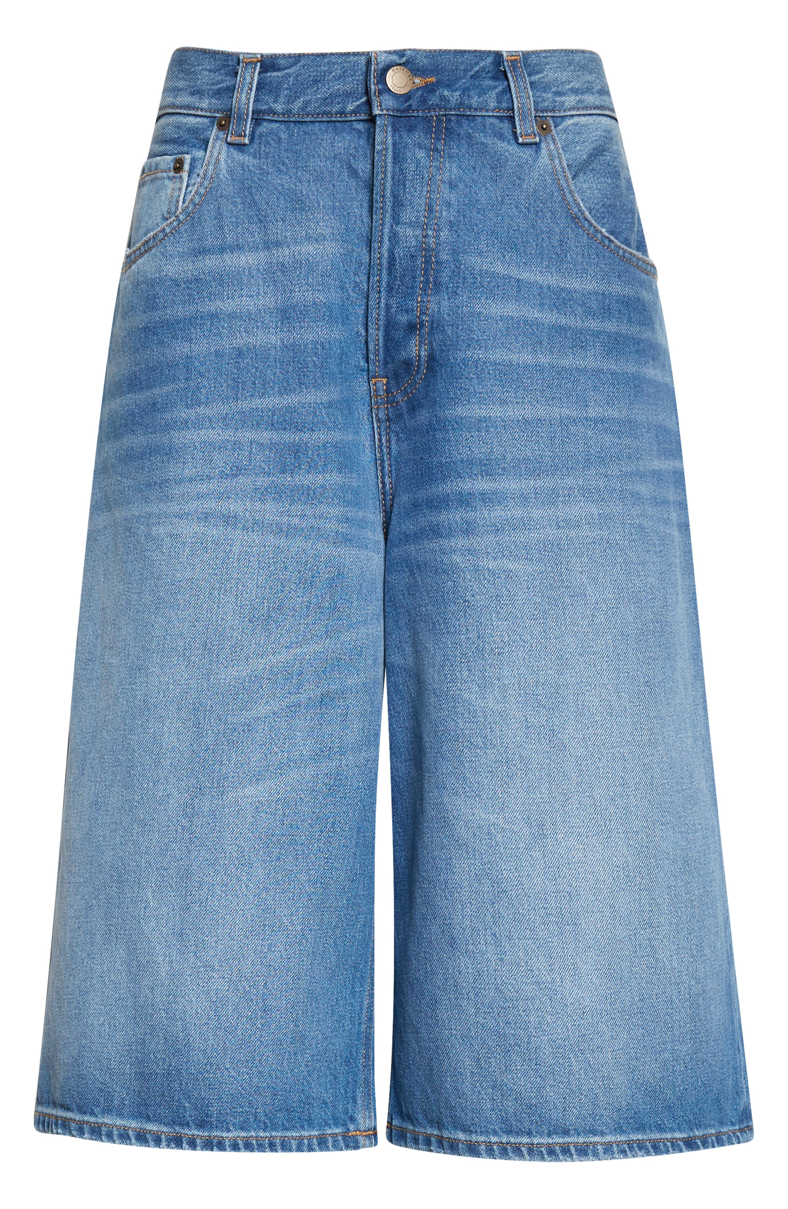 Haikure New Becky Wide Leg Denim Bermuda Shorts (Women) | Nordstrom