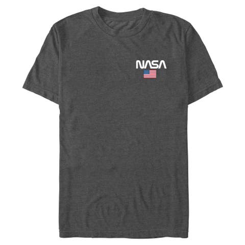 Men's NASA Pocket Flag Logo  Graphic T-Shirt