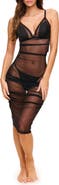 Adore Me Marietta Bodycon Slip & G-String Set Lingerie