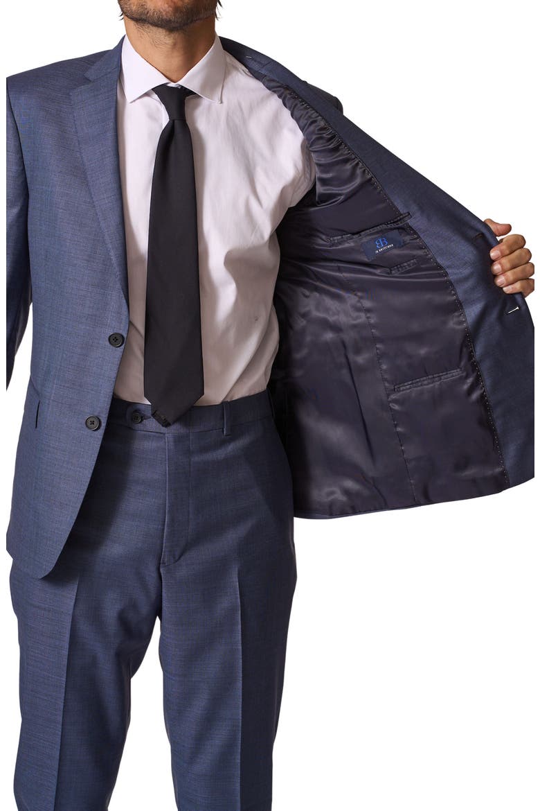 Sartorial Classic Fit Stretch Wool Suit, Alternate, color, BLUE