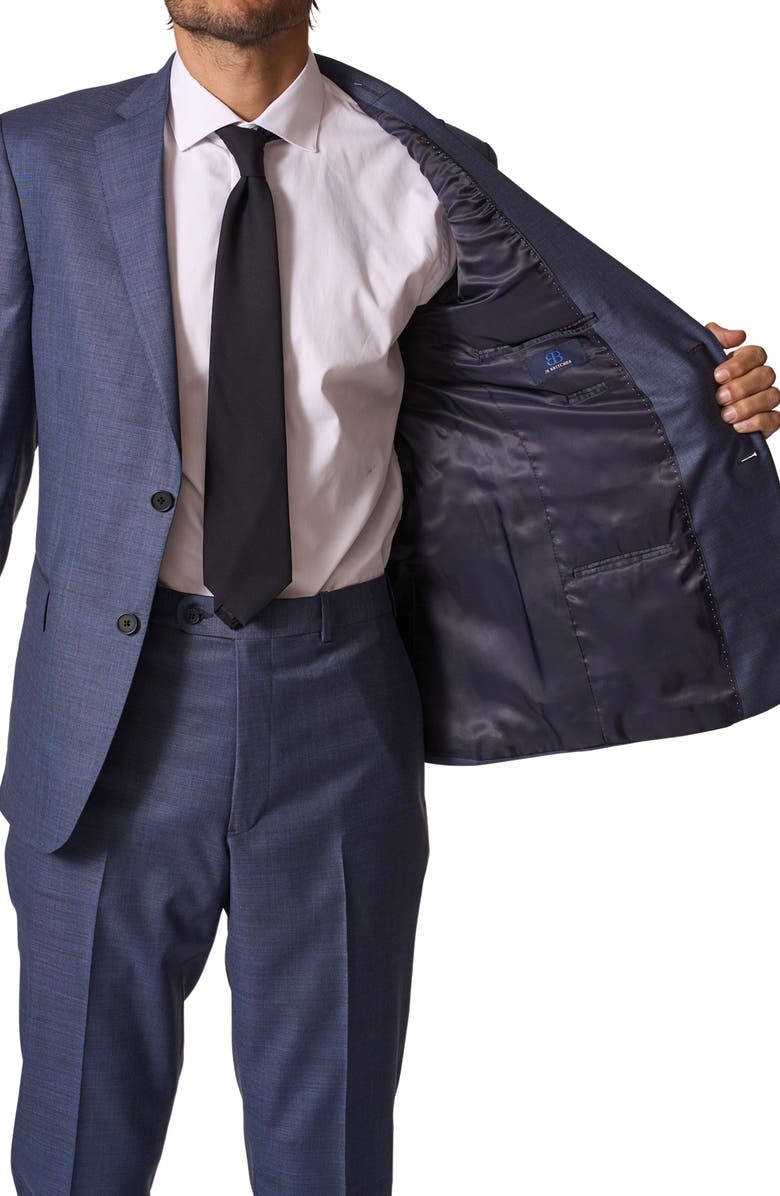 JB Britches Sartorial Classic Fit Stretch Wool Suit, Alternate, color, Blue