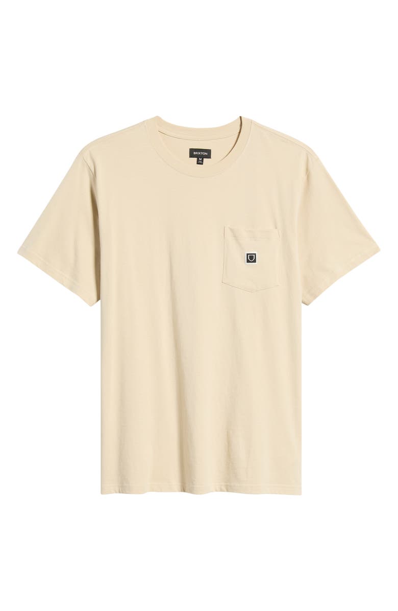 Brixton Beta Shield Pocket T-Shirt, Alternate, color, Cream