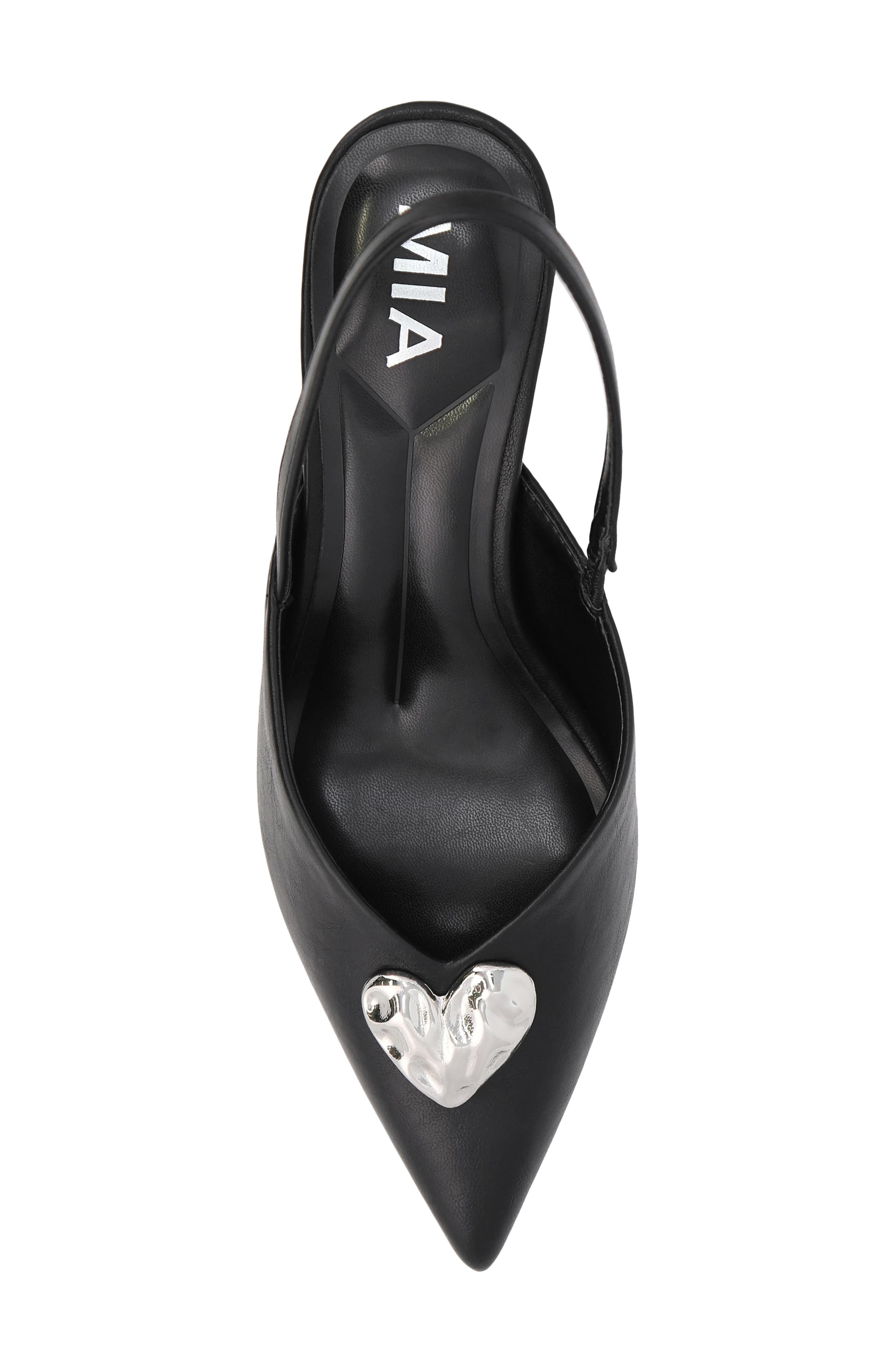 Ryanna Pointed Toe Slingback Pump, Alternate, color, BLACK