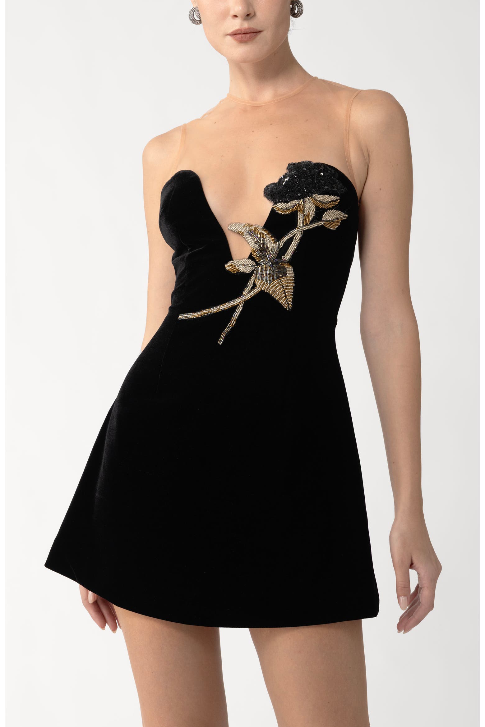 SAU LEE Aria Beaded Sleeveless Minidress (Women) | Nordstromrack