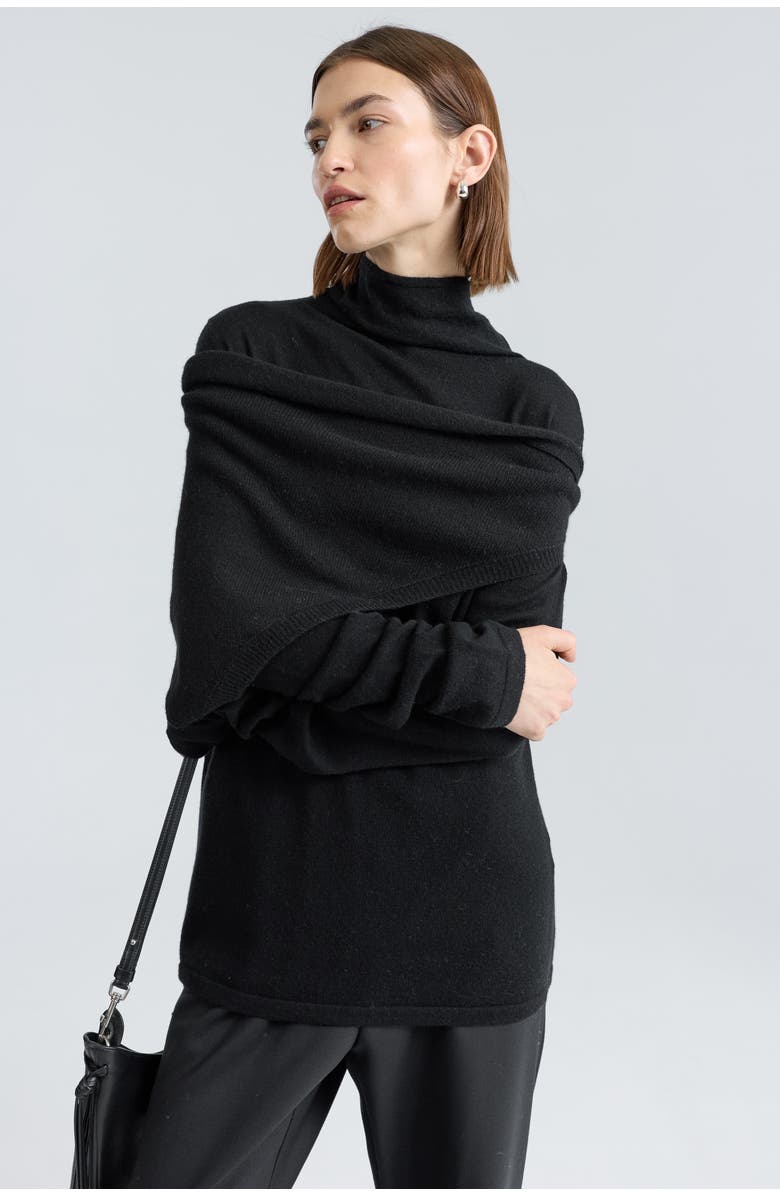 Almina Concept Funnel Wool/Cash Turtleneck, Alternate, color,