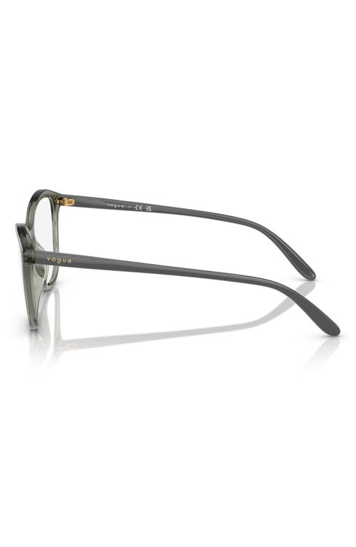 Shop Vogue 54mm Irregular Optical Glasses In Green