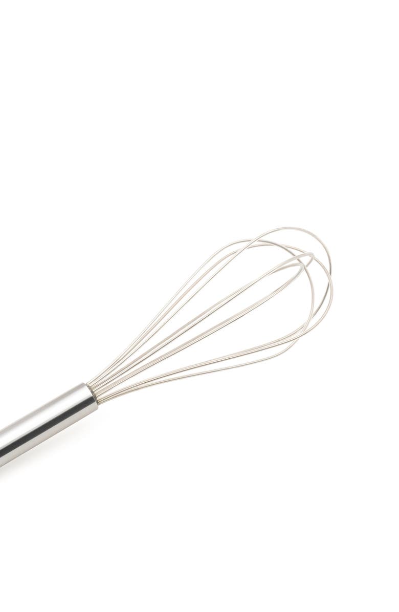 CUISIPRO 8-Inch Stainless Steel and Silicone Egg Whisk, Alternate, color, Clear