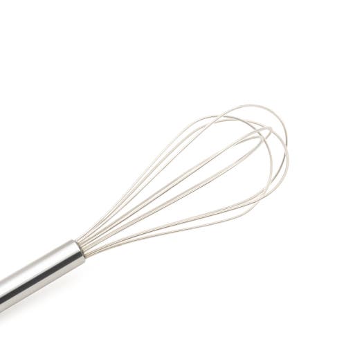Cuisipro 8-inch Stainless Steel And Silicone Egg Whisk In Transparent