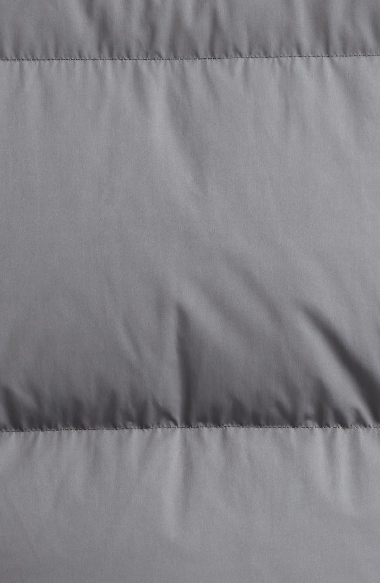 Thom Browne Down Bomber Puffer Jacket with Removable Hood, Alternate, color, Medium Grey