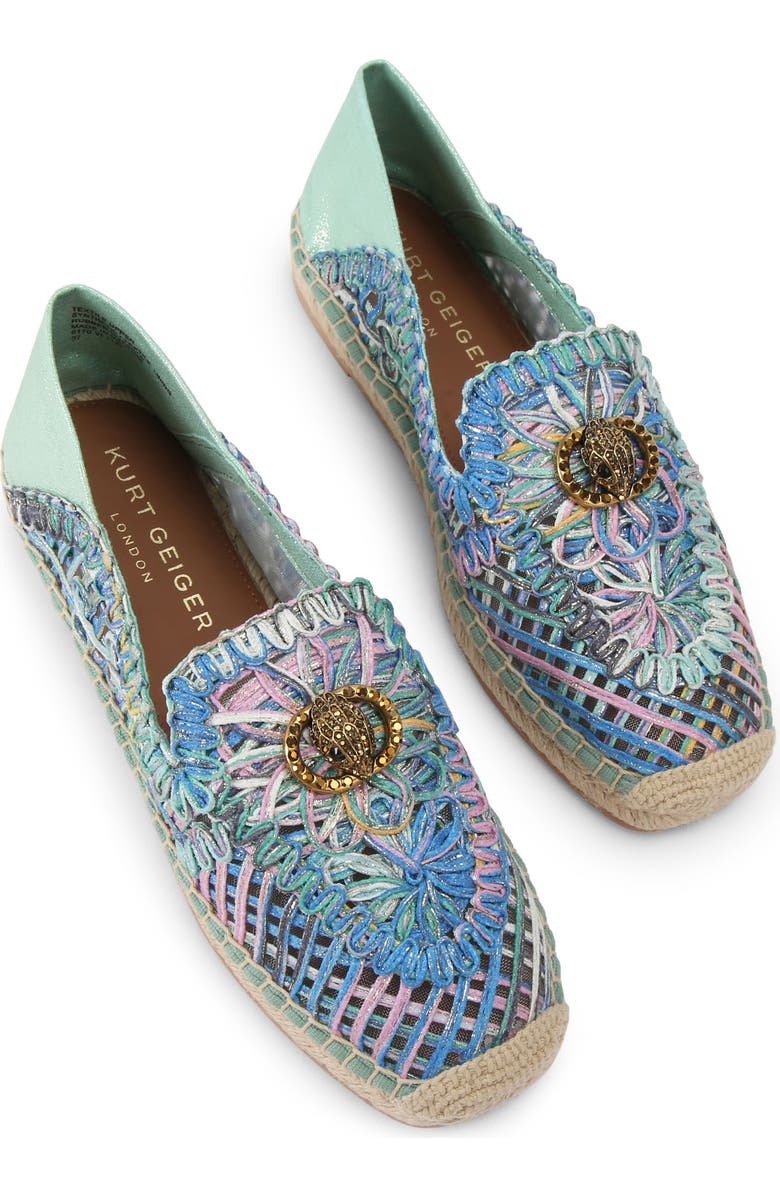 Kurt Geiger London Chelsea Woven Espadrille, Alternate, color, Open Blue