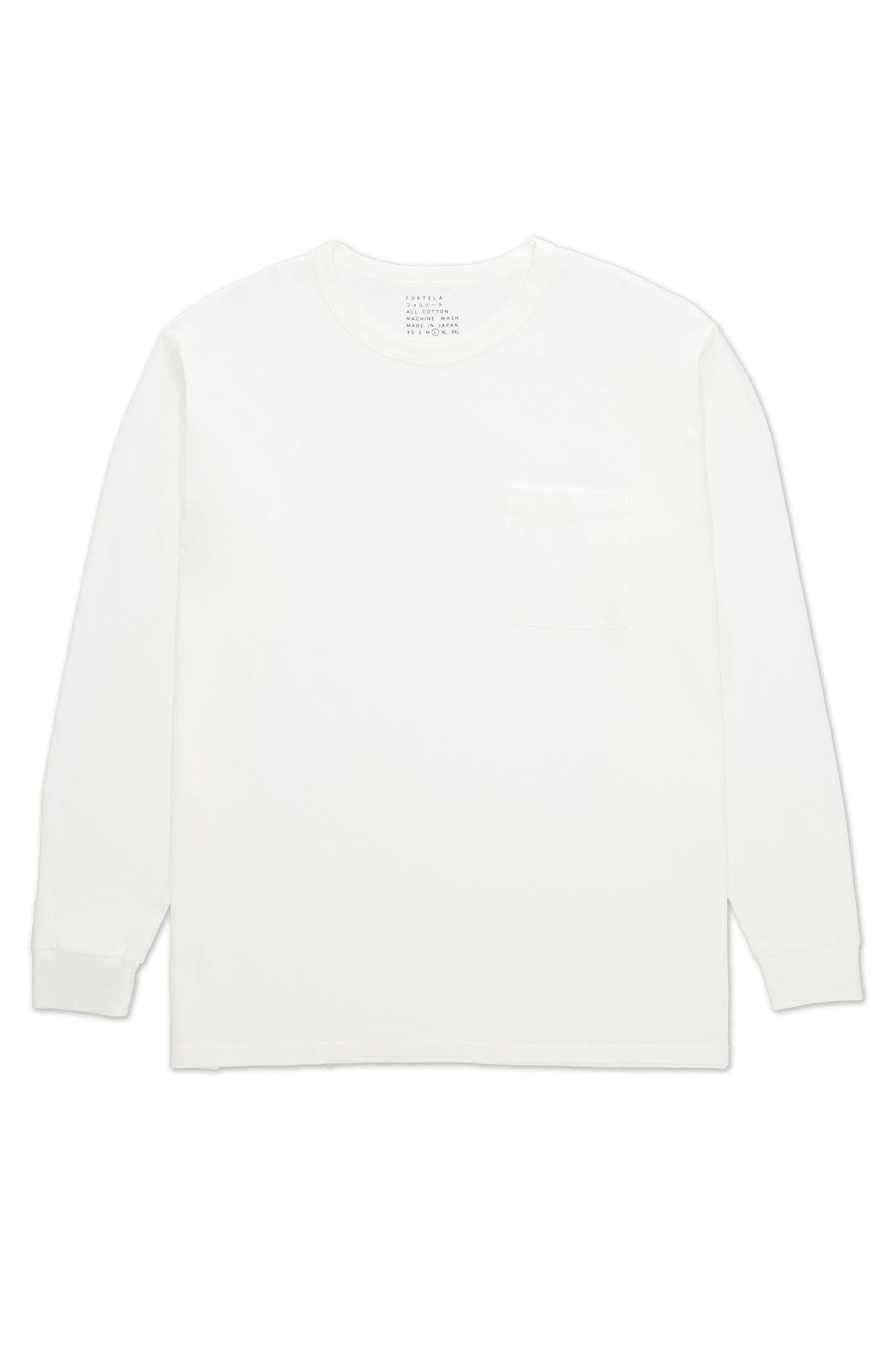 Fortela Japtl Tubular Long Sleeve T-shirt In White