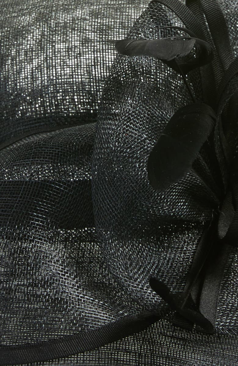 Nordstrom Feathered Sinamay Hat, Alternate, color,