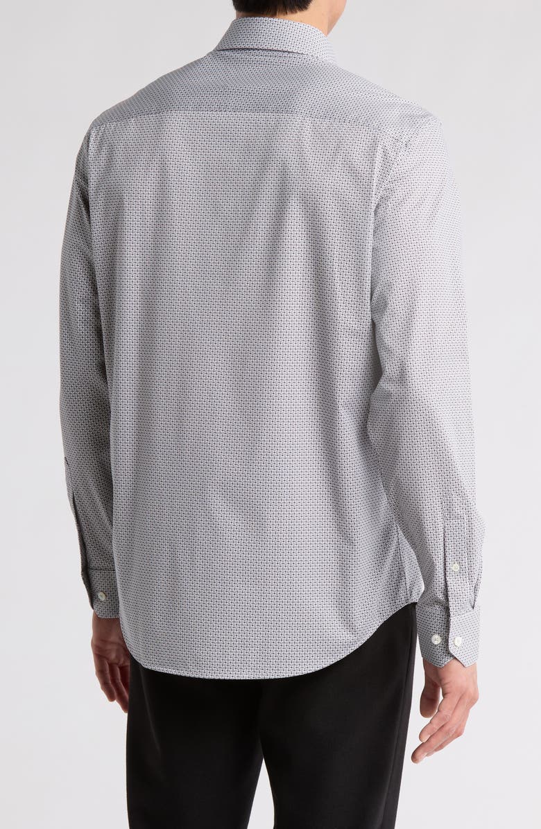 Bugatchi James Shaped Fit Comfort Stretch Button Up Shirt, Alternate, color, 