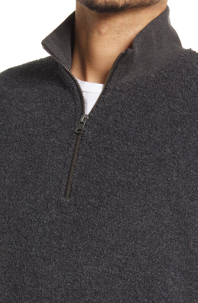 Vince Bouclé Quarter Zip Wool Blend Sweatshirt, Alternate, color, 