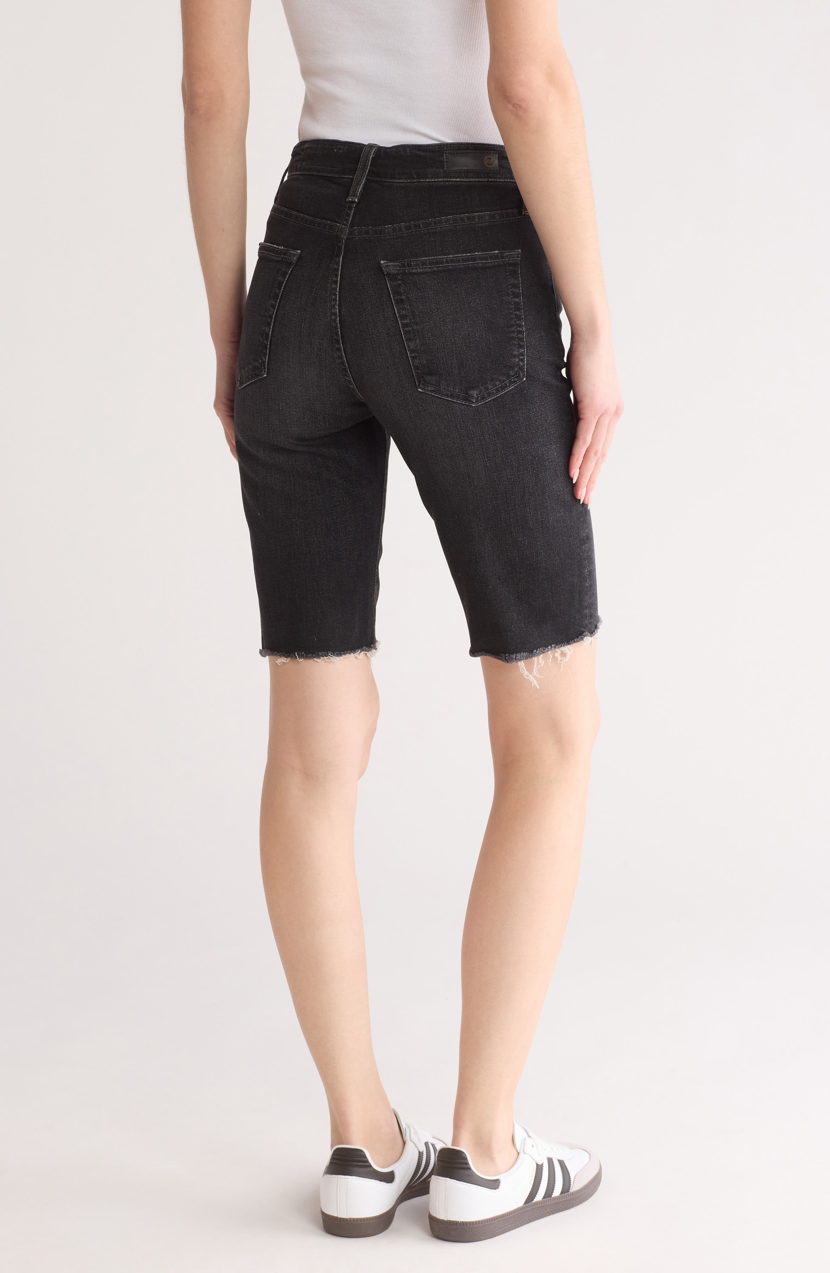 Chrissy Cutoff Denim Bermuda Shorts - image 2