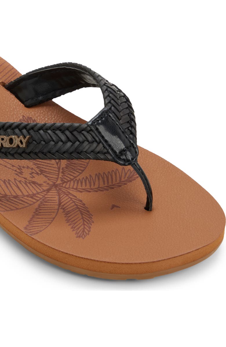 Roxy Lili III Flip Flop, Alternate, color, Black
