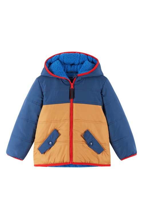 Andy & Evan Kids' Colorblock Hooded Puffer Jacket In Multi
