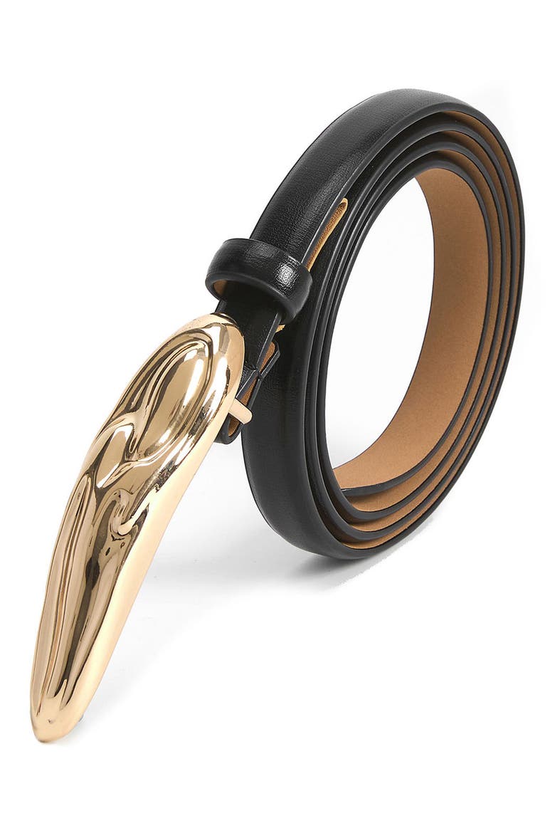 Liquid Luxe Belt, Alternate, color, BLACK