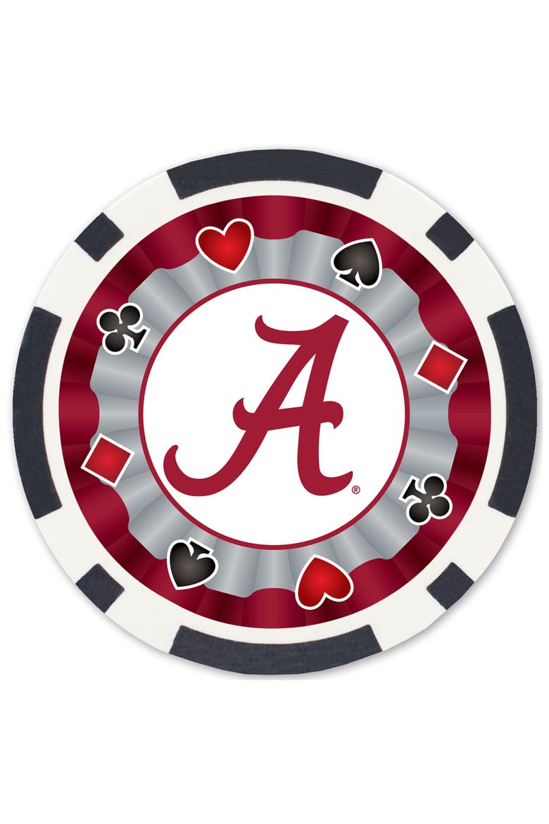 Alabama Crimson Tide 100pc Poker Chips, Alternate, color, Multicolor