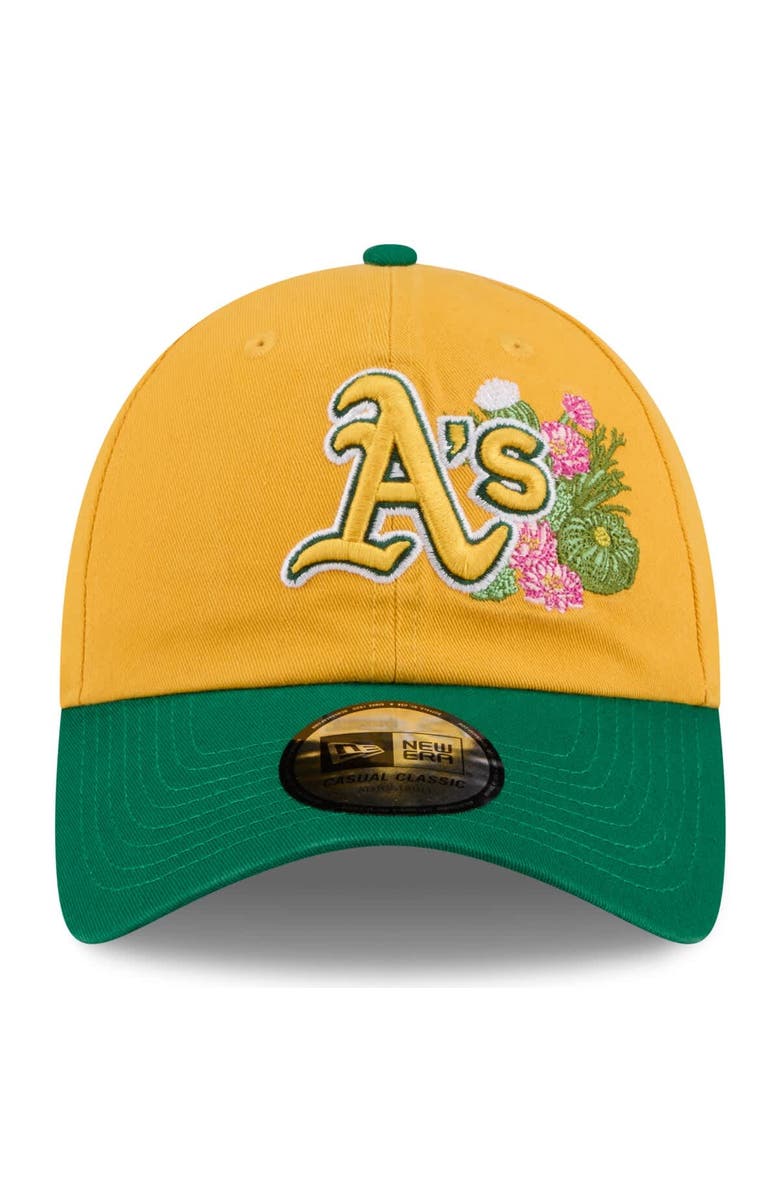 New Era Men's New Era  Gold/Green Athletics 2026 Spring Training Casual Classic Adjustable Hat, Alternate, color, Gold