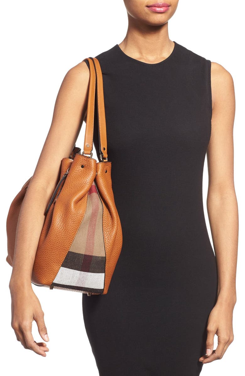 Burberry 'Medium Maidstone' Leather Tote, Alternate, color,