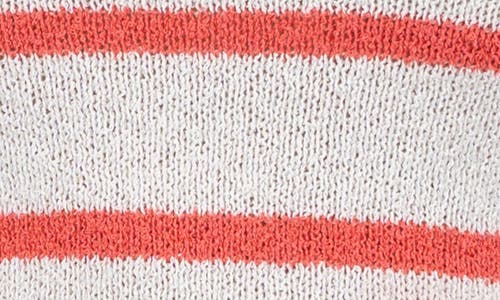 Kut From The Kloth Contessa Stripe Sleeveless Sweater In Ivory/coral
