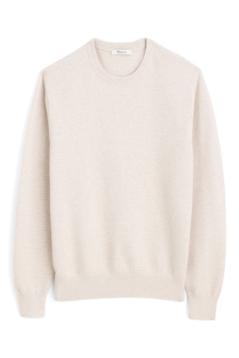 Core Cotton Crewneck Sweater, Alternate, color, HEATHER STONE