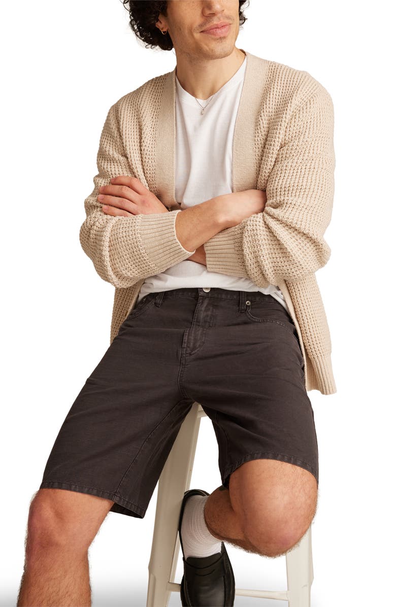 Lucky Brand Cotton & Linen Shorts, Alternate, color, Phantom