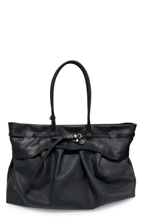 Soft Grandma Layered Leather Tote