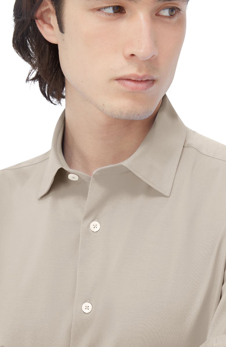 Bugatchi James OoohCotton<sup>®</sup> Button-Up Shirt, Alternate, color, Stone