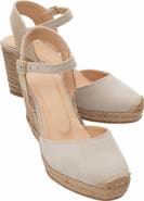 Forever & Always Shoes Sinta Suede Leather Platform Espadrille
