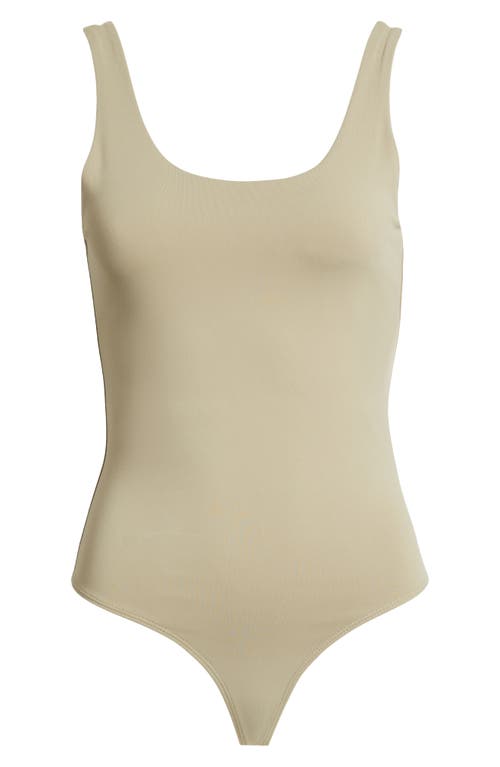 Open Edit Scoop Neck Bodysuit In Neutral