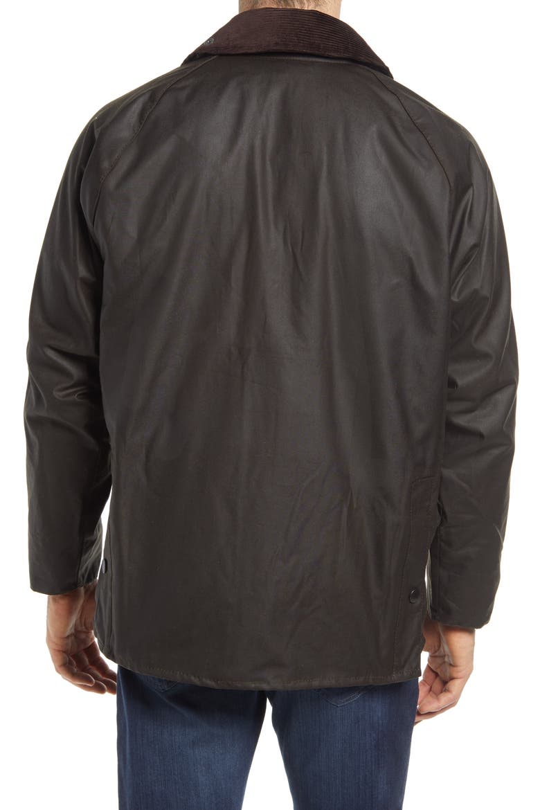 Bedale Water Resistant Waxed Cotton Jacket, Alternate, color, OLIVE