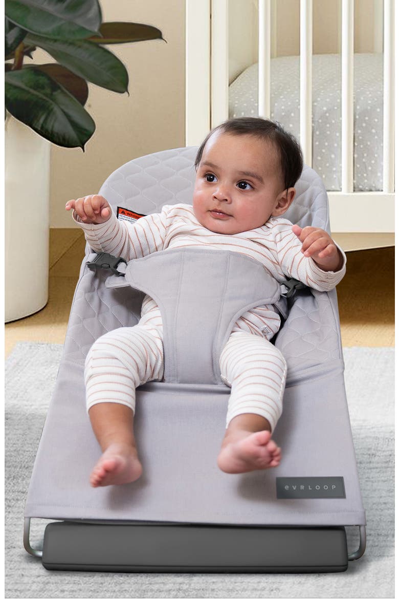 Organic Bouncer Chair, Alternate, color, MIST GREY