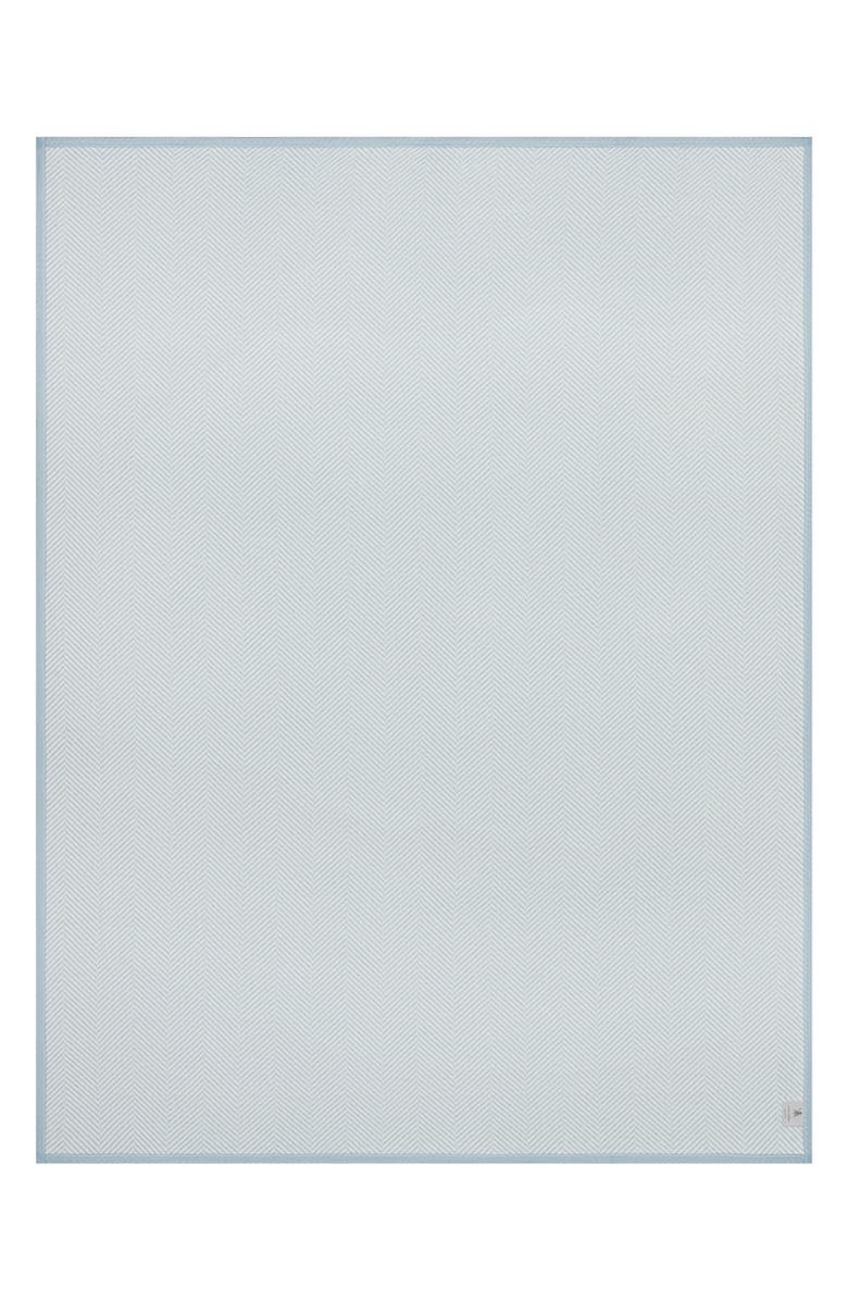 ChappyWrap Harborview Herringbone Throw Blanket, Alternate, color, Blue