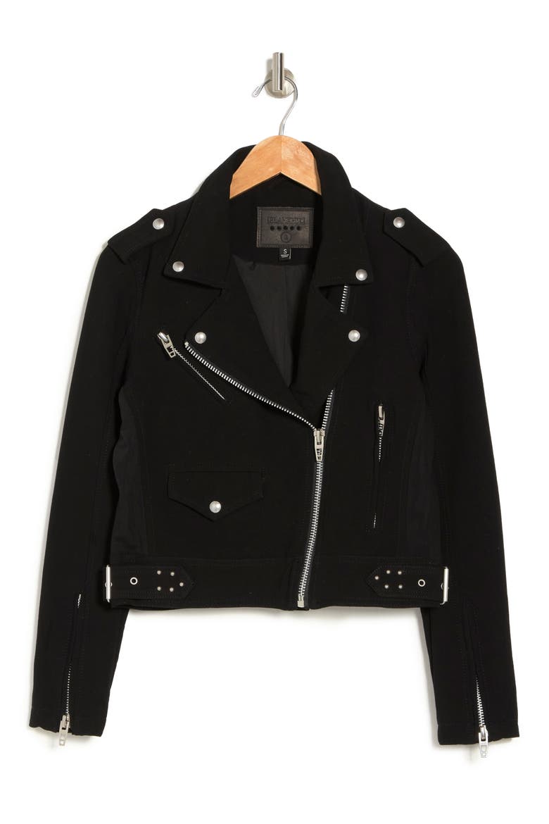 Crepe Moto Jacket, Alternate, color, MOTOR CITY