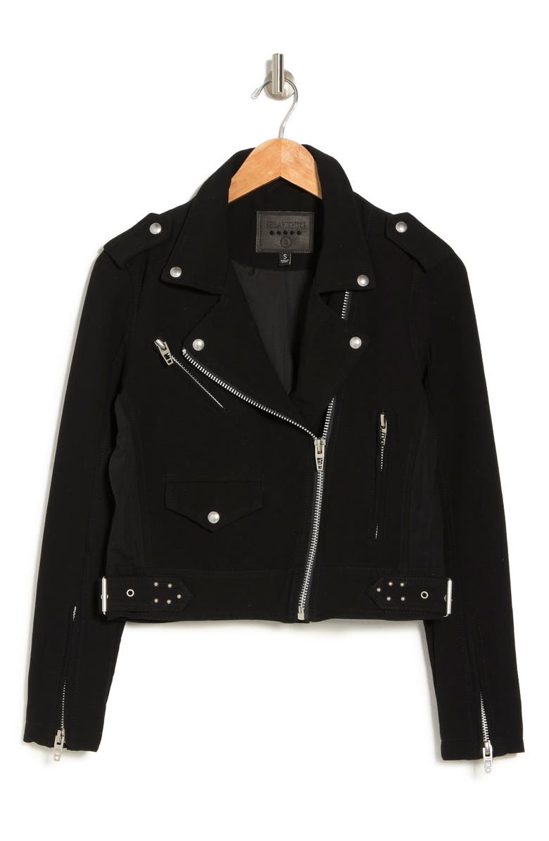 BLANKNYC Crepe Moto Jacket, Alternate, color, 