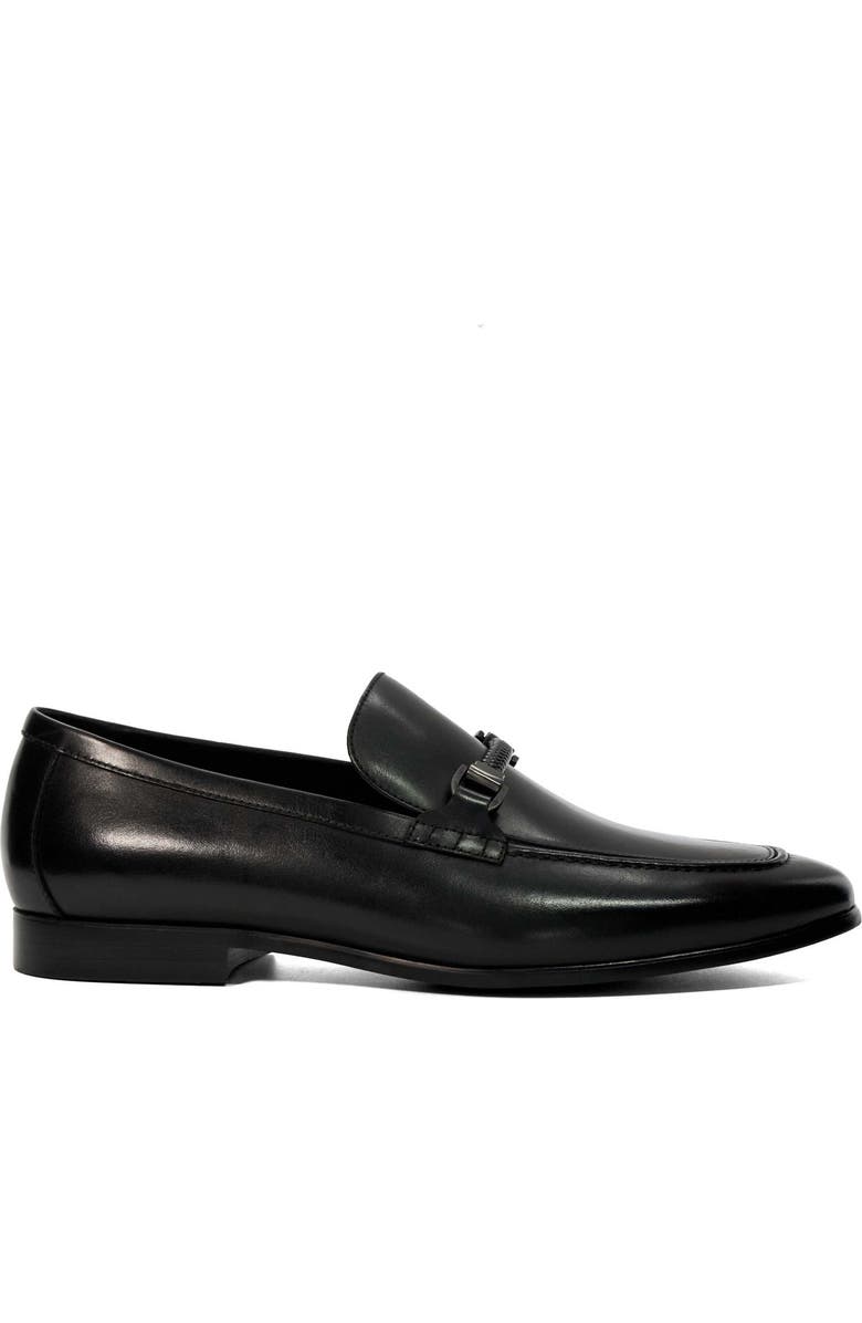 Dune London Scilly Apron Toe Loafer, Alternate, color, Black