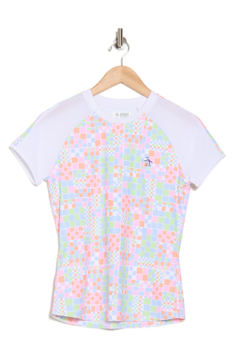 Original Penguin Checker Tennis T-Shirt, Alternate, color,