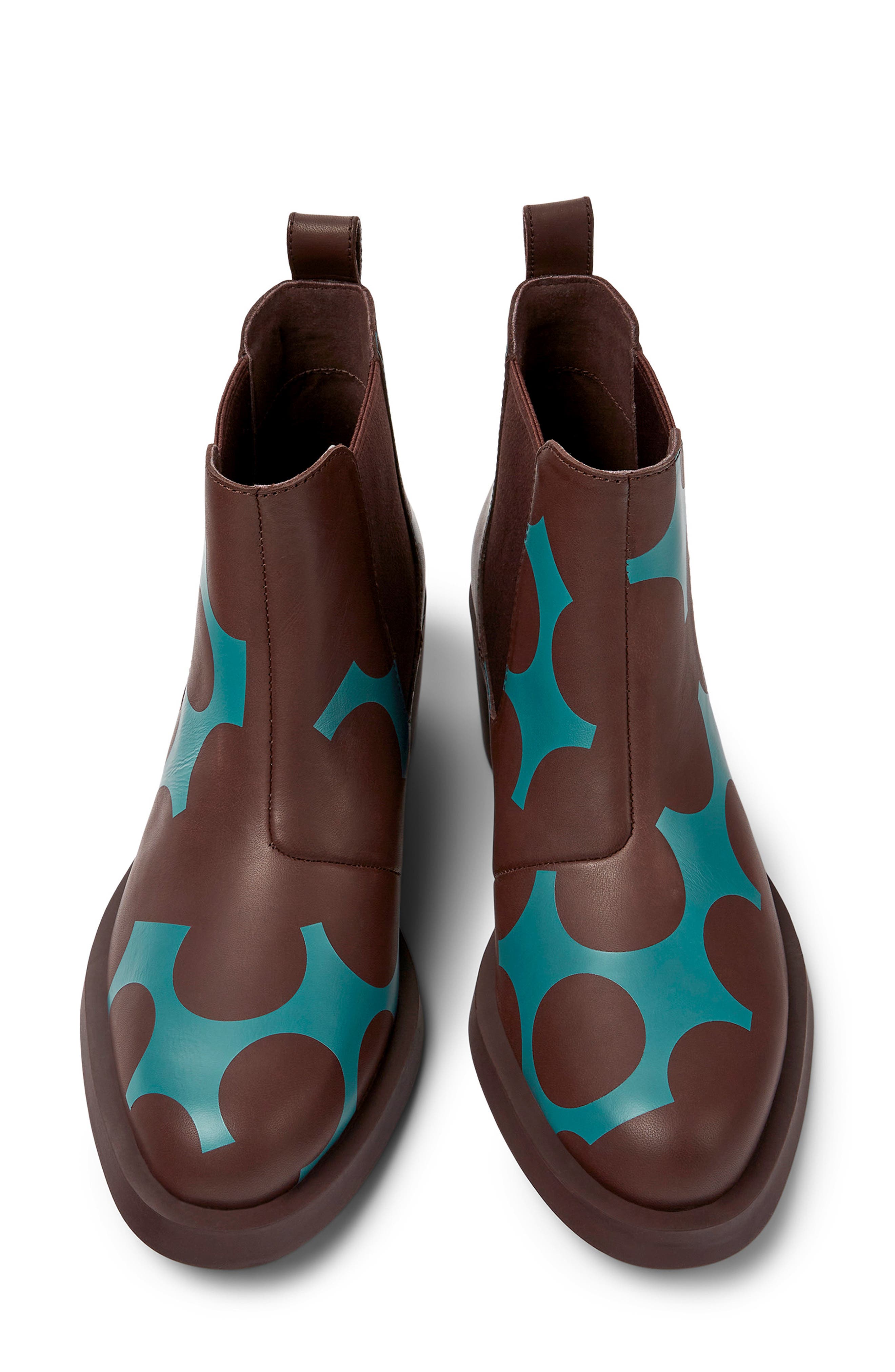 Bonnie Chelsea Boot, Alternate, color, BROWN BLUE